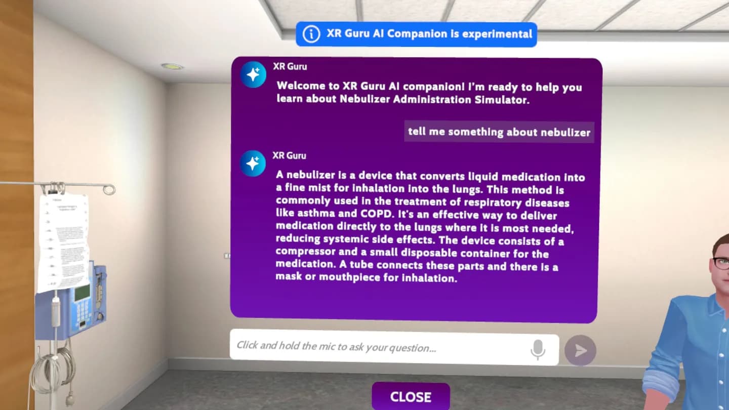Meta Quest 游戏《雾化器给药模拟器》Nebulizer Administration Simulator