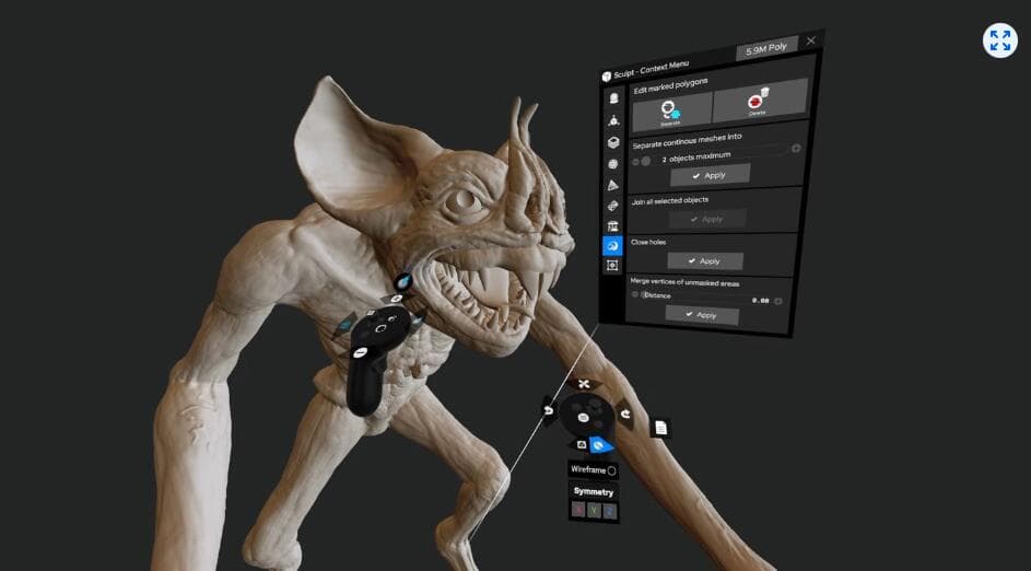 Meta Quest 游戏《绘画模型实验室》Shapelab Lite 游戏截图