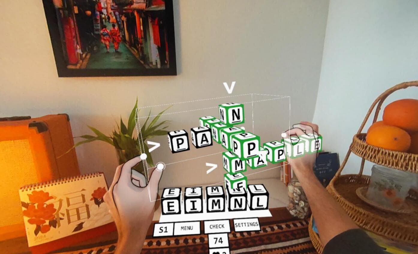 Oculus Quest 游戏《填字游戏》Wordomi