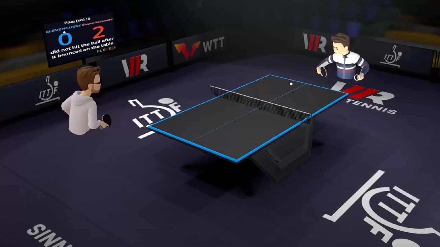 Steam串流游戏《真实乒乓球VR》Eleven Table Tennis VR 游戏截图