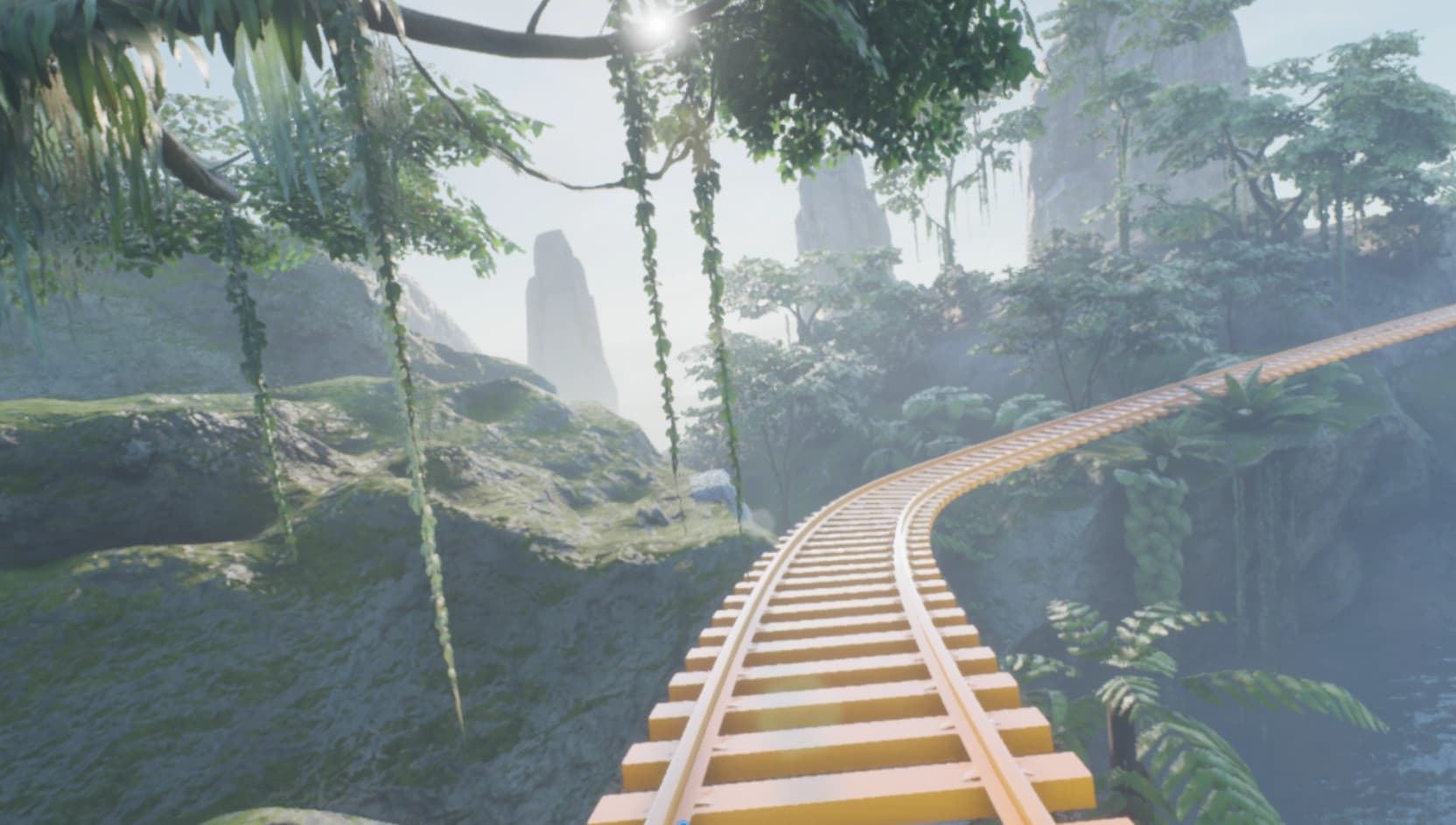 Steam串流游戏：《VR 侏罗纪过山车》中文版 VR Jurassic island roller coaster（免费下载）
