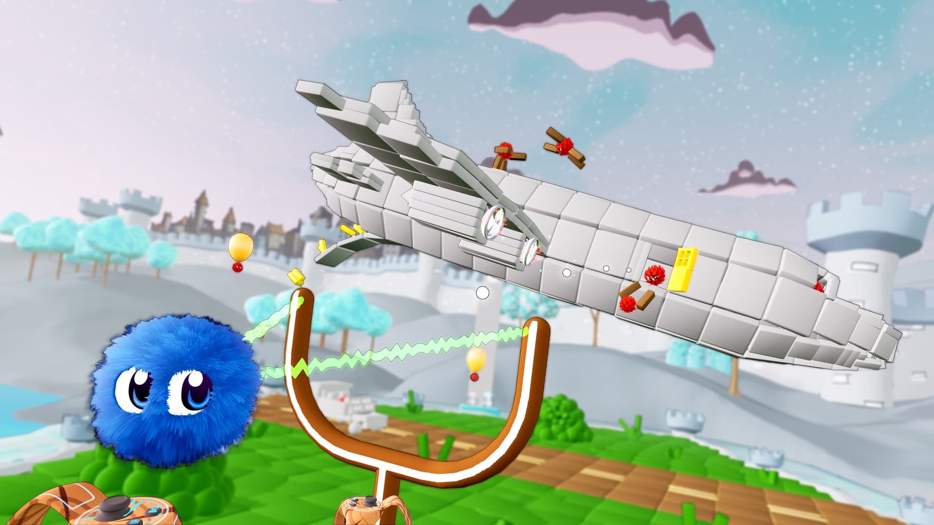 Steam串流游戏《毛球宝贝-摧毁敌营》VR Furballs – Demolition 游戏截图