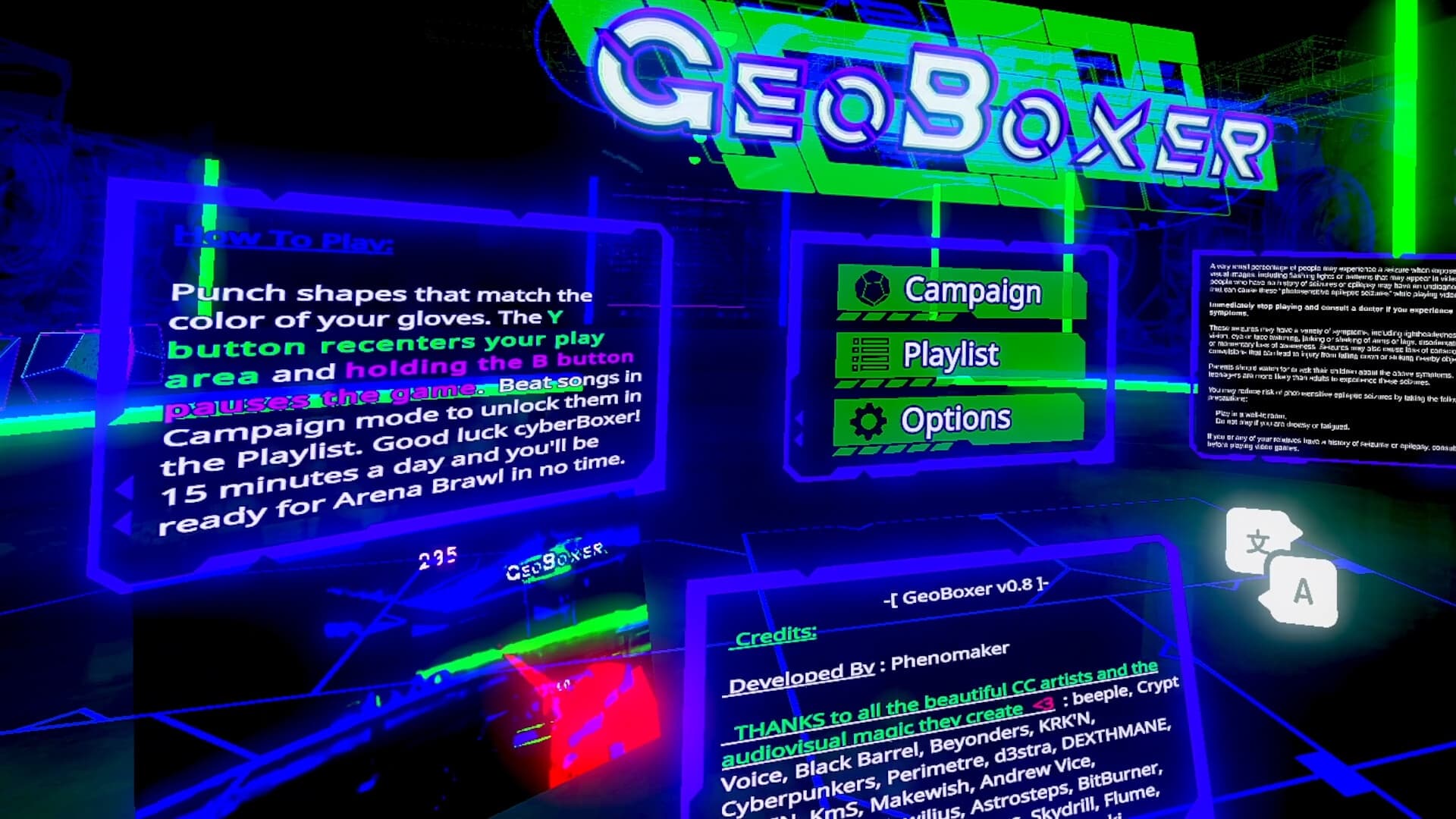 Steam串流游戏《博克瑟拳击》GeoBoxer 游戏截图