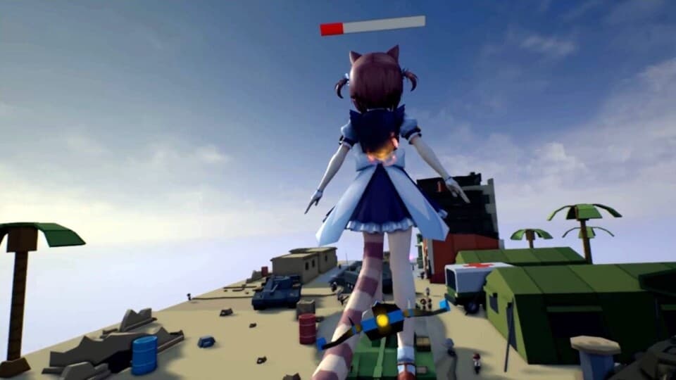 Steam串流游戏《猫娘岛战记2100年》VR Catgirl Isle 2100 游戏截图