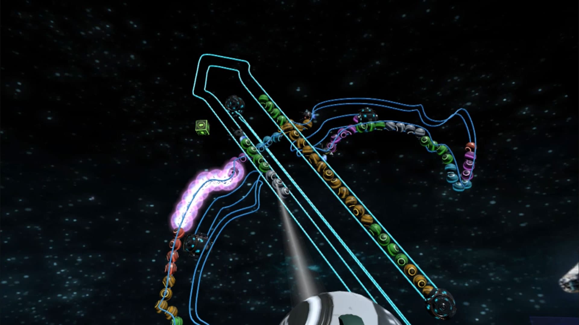 Steam串流游戏《宇宙祖玛》Cosmos Crash VR 游戏截图
