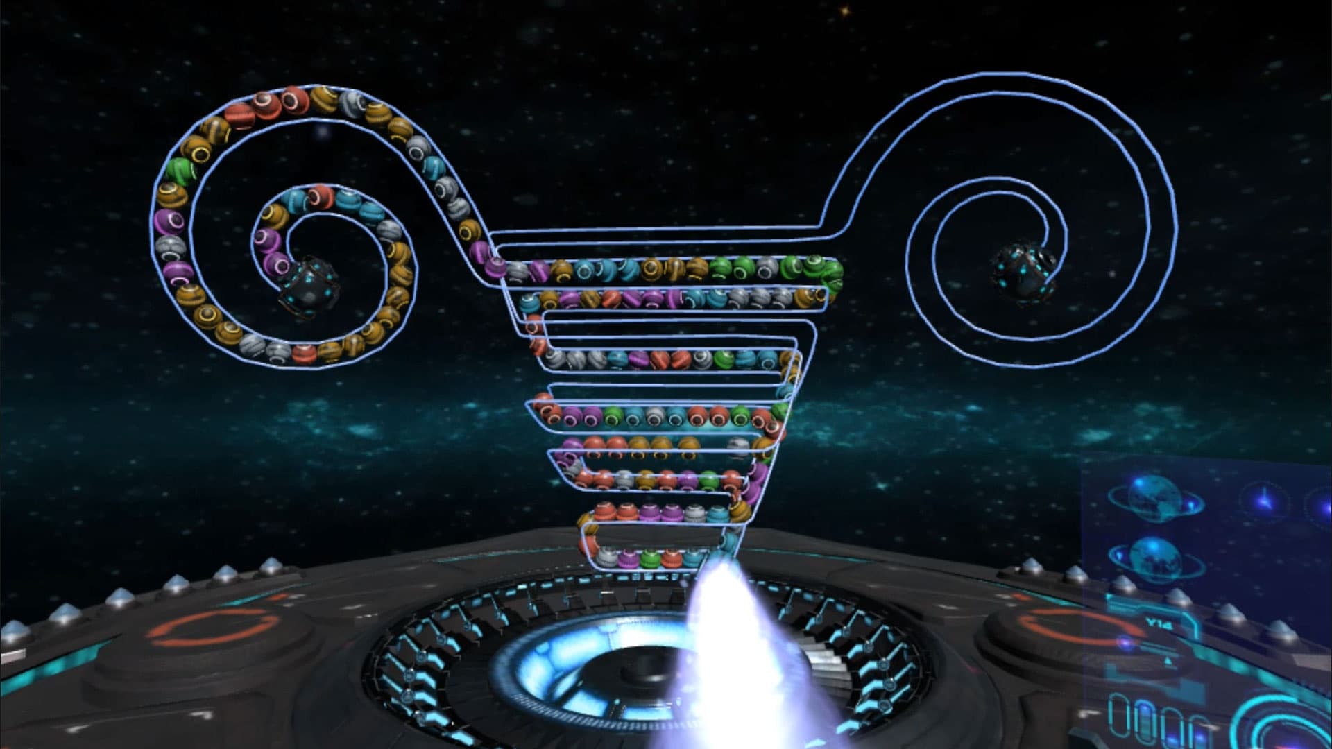 Steam串流游戏《宇宙祖玛》Cosmos Crash VR 游戏截图