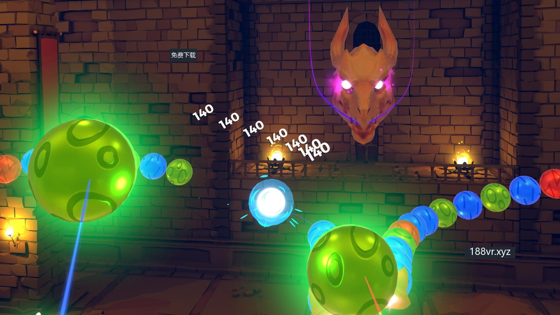 Steam串流游戏《祖玛VR》Zooma VR(免费下载) 游戏截图