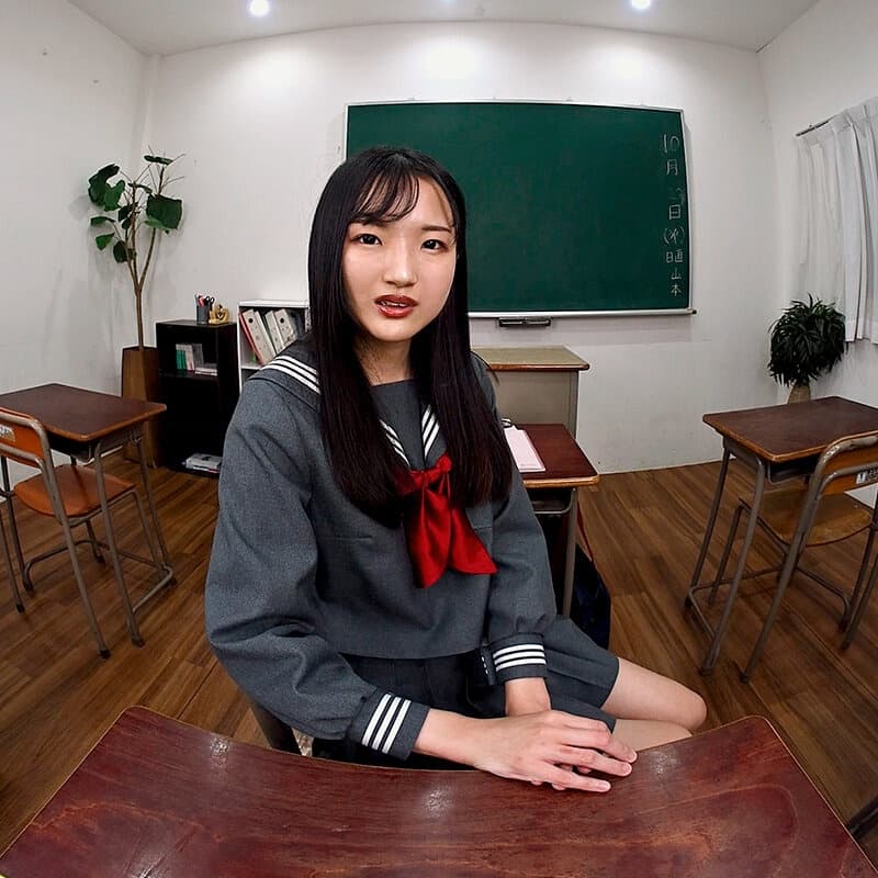 AQUBE-006 【VR】二人きりの教室で突然誘惑してくるむっつり系のクラスメイト 夏愛あずさ