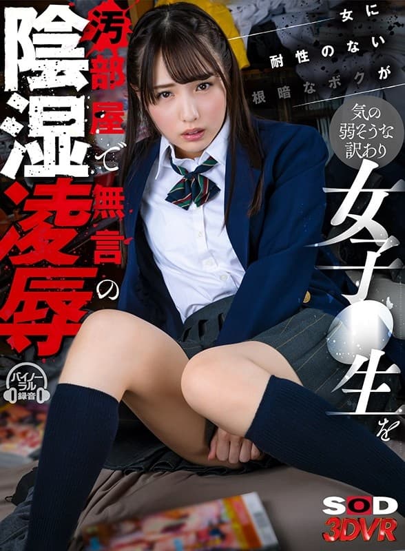 DSVR-967 【VR】女に耐性のない根暗なボクが気の弱そうな訳あり女子●生を汚部屋で無言の陰湿凌●