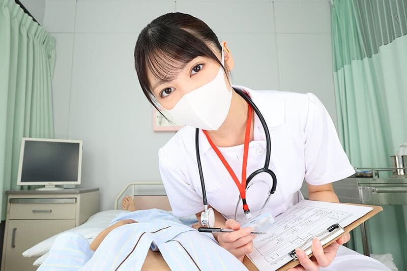 URVRSP-309 【VR】【8K VR】マスク美女の看護師に、見つめられて退院するまで、射精させられる入院生活～10年前、恋したお姉さんに会いにいく編～