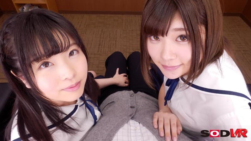 DSVR-247 【VR】耳元で囁くWバイノーラル淫語責め唾たらし焦らし寸止め教え子女子○生耳舐め痴女ハーレム