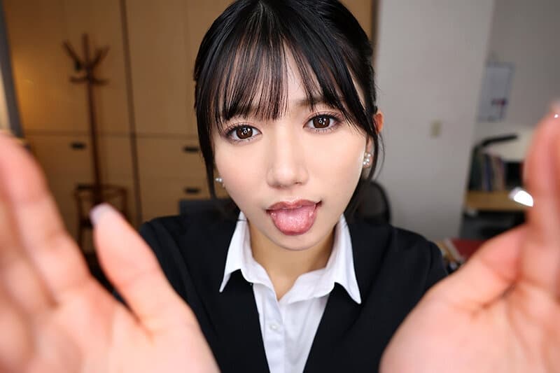 URVRSP-464【VR】【8K VR】サイレントジェラシー 嫉妬した口下手な先輩に無言＆ジト目で見つめられ、有無を言わさぬ濃密ベロチュウ性交で完堕ちするまで分からされた激情片想い 北岡果林