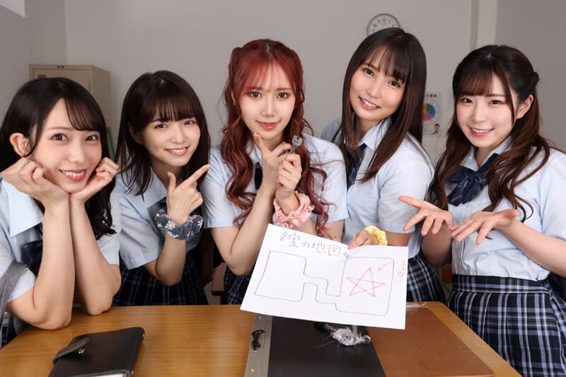 BIBIVR-162 【VR】现役J系秘密俱乐部 教师潜入特别篇 这里是天堂吗！？5VS1迷乱后宫性爱