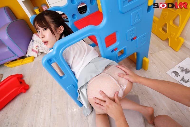 DSVR-320 【VR】遊具に挟まり身動きが取れなくなった親戚の姉の丸出しのお尻に興奮した童貞の僕は我慢できずにバックでガン突き！勃起が収まるまで連続中出し 望月りさ