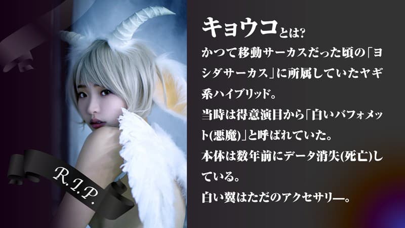 FTVR-009 【VR】【電脳風俗?ヨシダサーカス】の協力で、仮想空間都市の人気心霊番組『ガベージコレクション』が潜入取材で遭遇したのは、ヒト×動物からうまれたポンコツ美少女ハイブリッドの霊……たぶんキョウコ？編