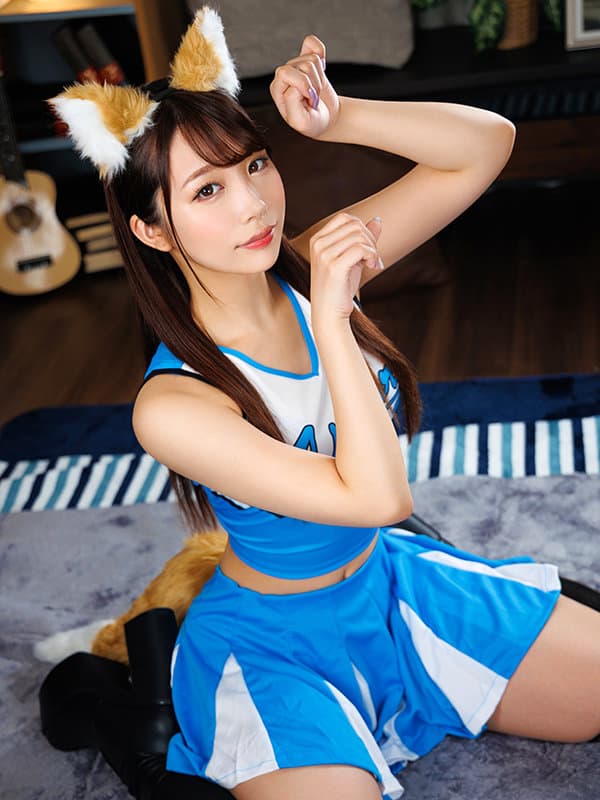 AJVR-180 【VR】きつねコスダンスで人気のチアガールをイカせまくり獣のように発情する姿に興奮MAX何度も生中出し延長戦 尾崎えりか