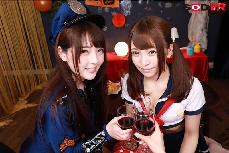 DSVR-556 【VR】レズ体感VR 女のオーガズムは男の10倍！女目線で自分のカラダがイキまくる！いいなりレズ絶頂3P Vol.4 ハロウィン女子会Ver.