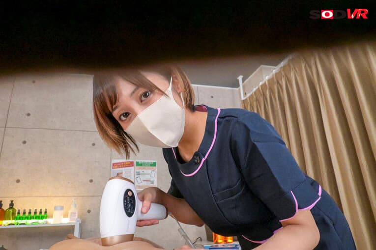 DSVR-1348 【VR】美容脱毛サロンの巨乳エステシャンが、今月の契約ノルマ達成のためにSEXの誘惑をしていた件について。