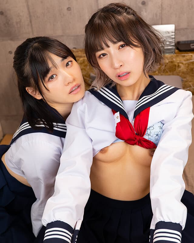 AQUCO-027 【VR】3Pしてみたいけど金がない…好奇心に勝てず激安デリヘルの3Pコースを頼んだら奇跡的すぎる展開に！