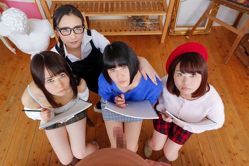 CLVR-013 【VR】デッサン教室でヌードモデルになった僕 チ○ポ丸出しで着衣女の視線を浴び続けるCFNM体験VR