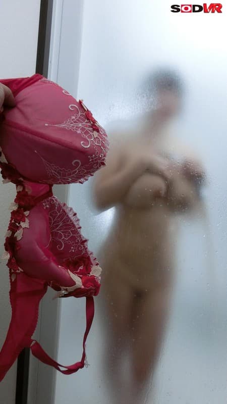 DSVR-242 【VR】脱衣所いったら友達のお姉ちゃんがバスタイム！すりガラス越しにくっきり映る爆乳ボディと脱ぎたてブラジャーでフル勃起していると… in友人宅