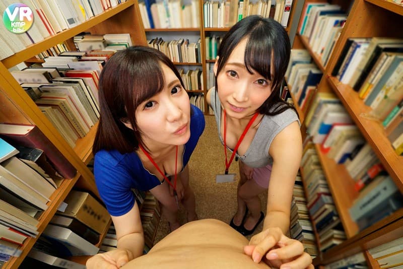 BIKMVR-032 【VR】女性司書2人に責められてどんなに感じても絶対に声を出してはいけないVR 中出し3Pセックス サイレント図書館 蓮実クレア 若月みいな