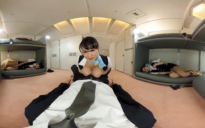 DANDYVR-001 【VR】3DVR360 「男ならこんな場所で射精したい！仕事中のCAの前で勃起チ○ポを見せつけたらヤってくれた！」